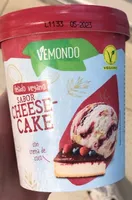 Helado vegano sabor cheesecake