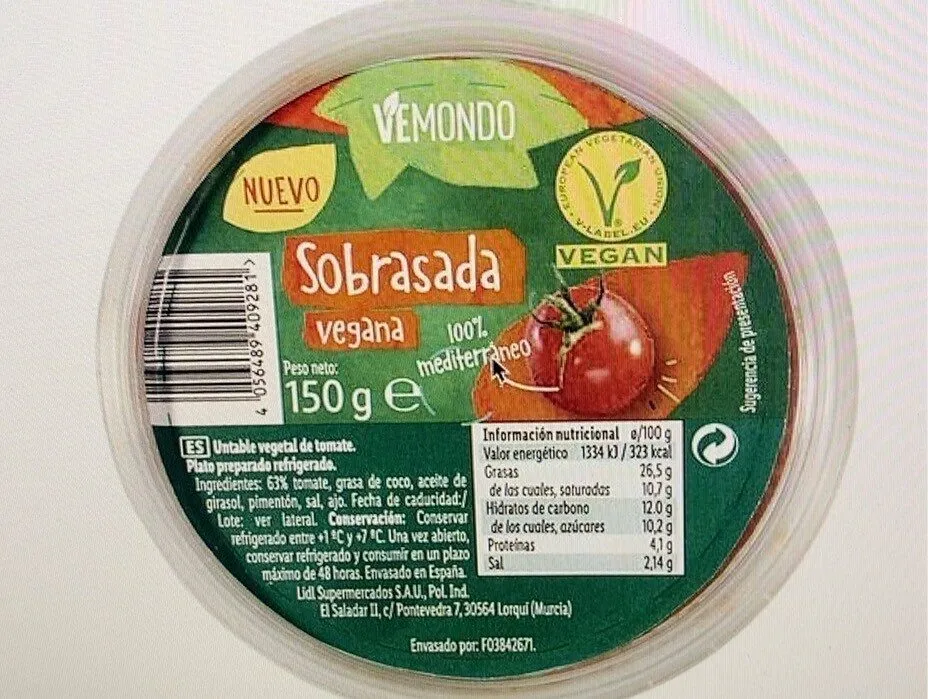 Sobrasada vegana