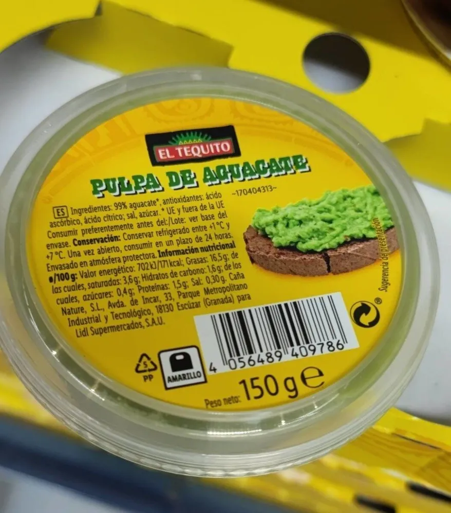 Pulpa de aguacate