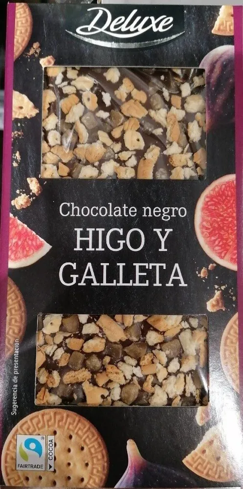 Chocolate negro Higo y Galleta
