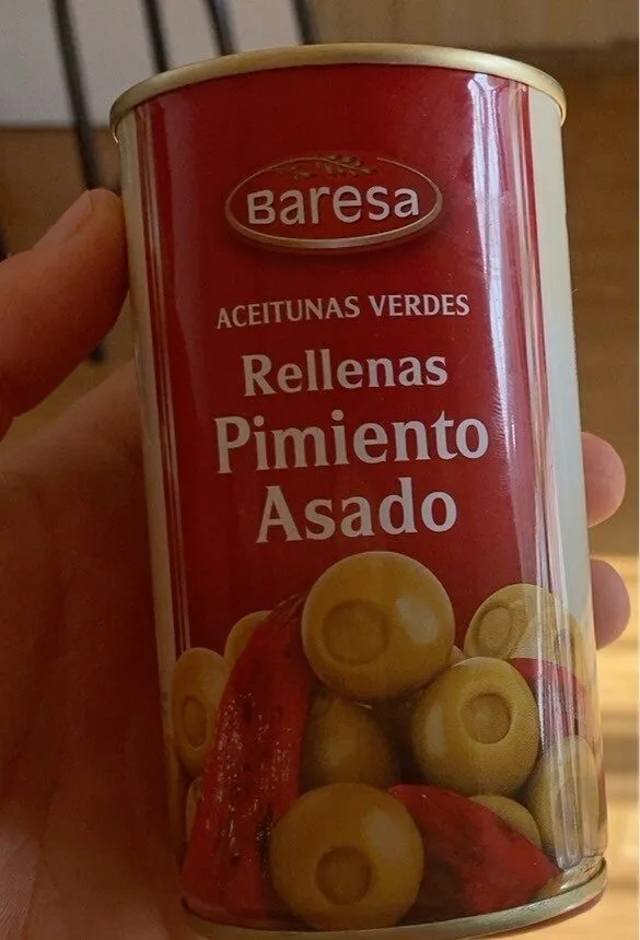 Aceitunas rellenas pimiento asado
