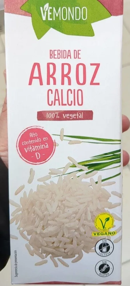 Leche arroz calcio