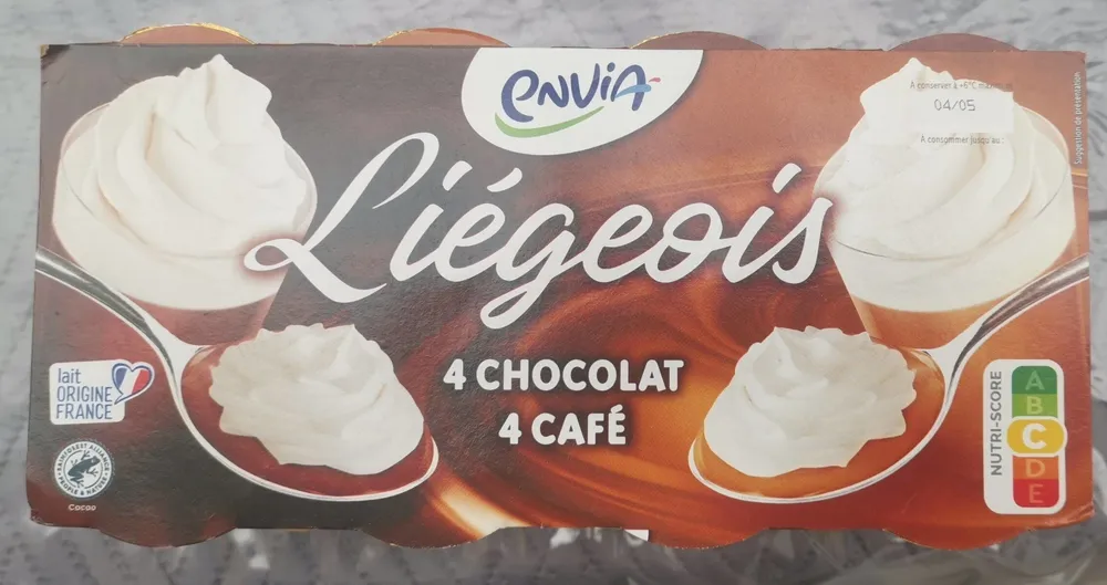 Liégeois 4 chocolats 4 cafés