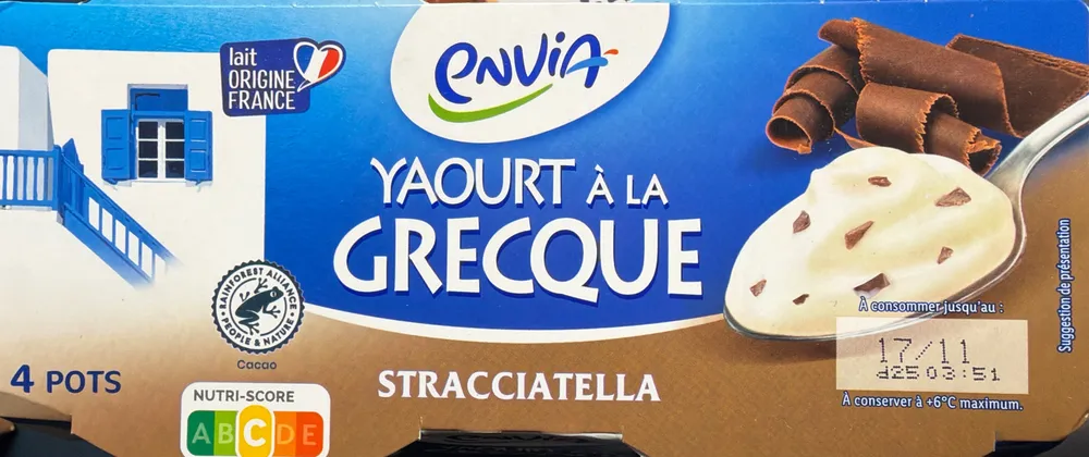 Yaourt à la grecque Stracciatella