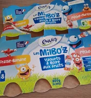 Les milbo'z yaourts à boire aux fruits