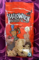 Halloween biscuits with milk chocolate