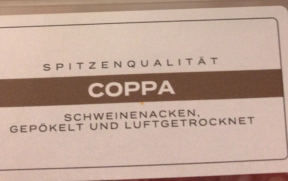 Coppa Schweinebacken