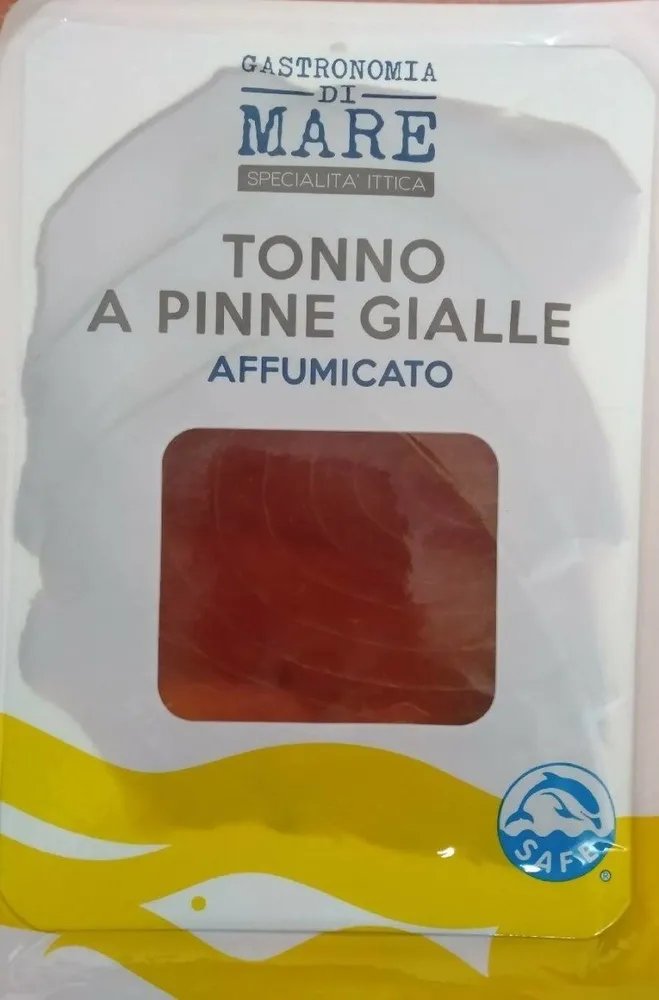 Tonno a pinne gialle affumicato
