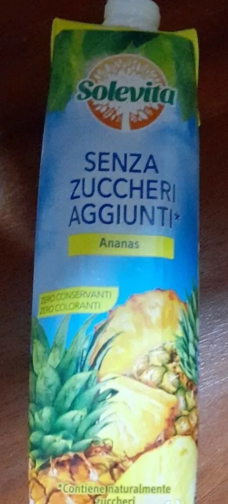Succo ananas senza zuccheri aggiunti