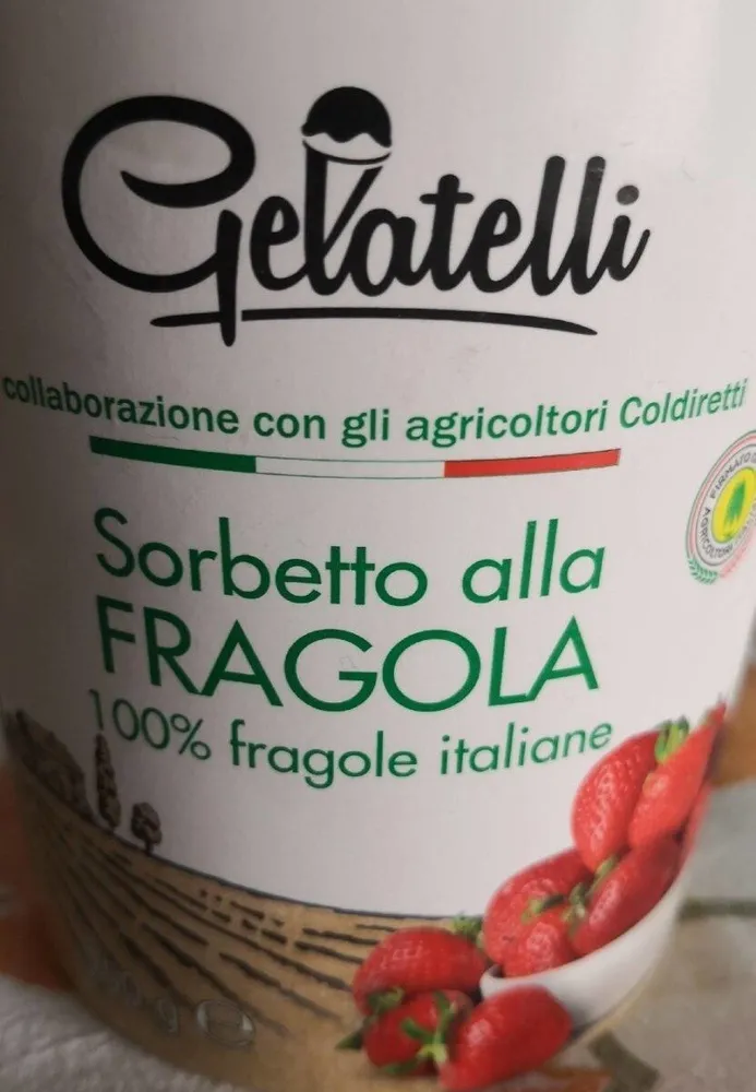 sorbetto alla fragola