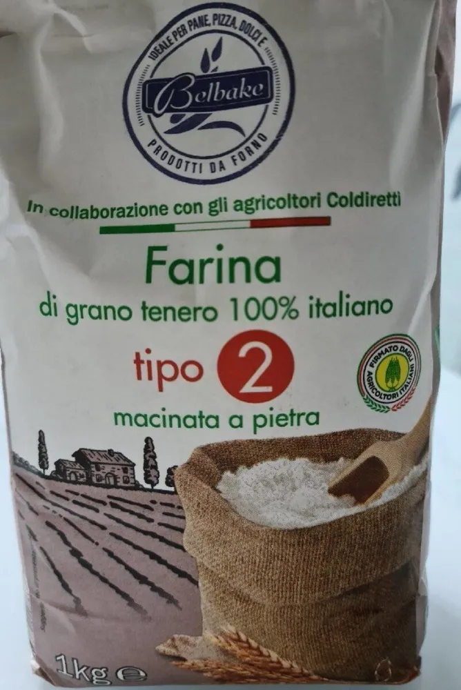 Farina di grano tenero 100% italiano tipo 2 macinata a pietra