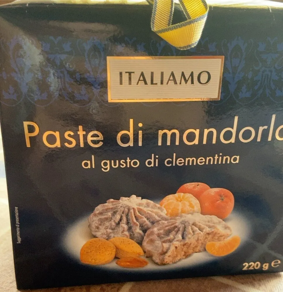 paste di mandorla al gusto clumentina