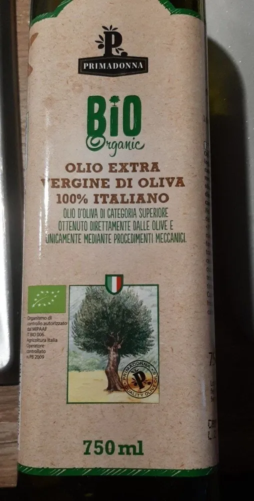 Olio extra vergine di oliva bio