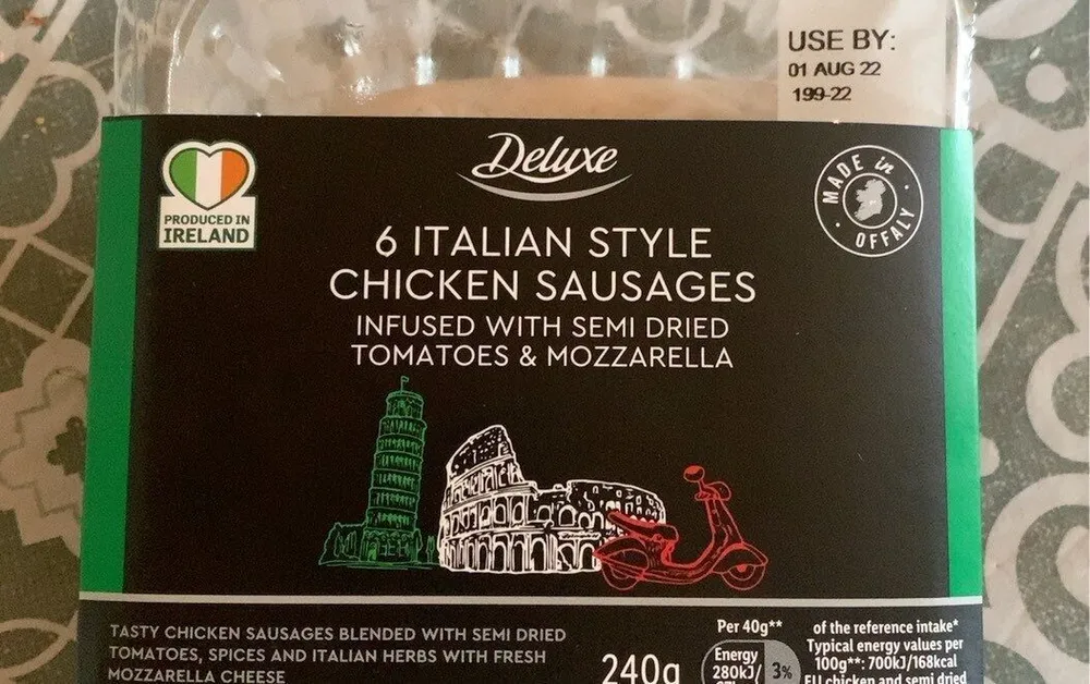 6 italian chicken sausages