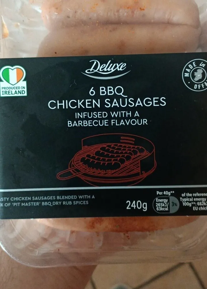 BBQ Chicken sausages