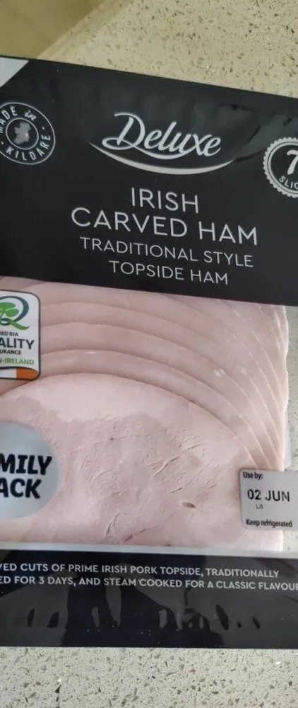 Irish carved ham