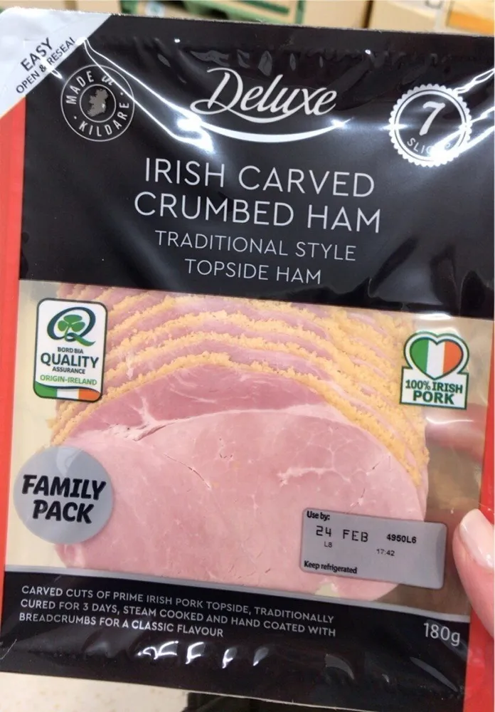 Crumbed ham