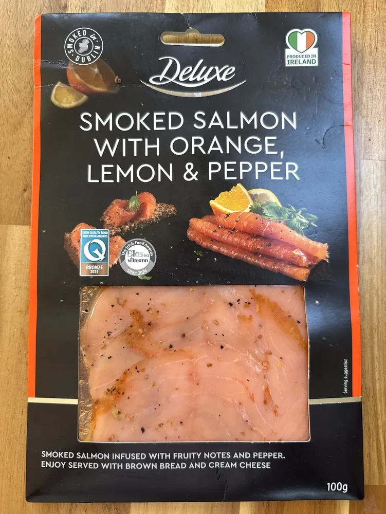 Smoked Salmon With Orange Lemon & Pepper
