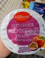 Fettarmer Fruchtjoghurt Pfirsich-Maracuja