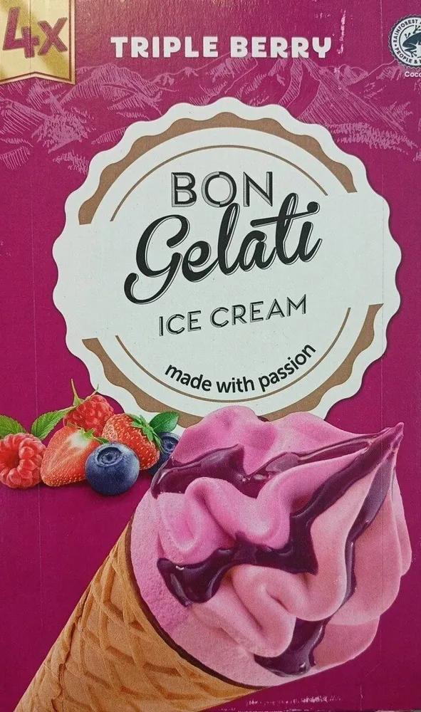 Made with passion triple berry bon gelati
