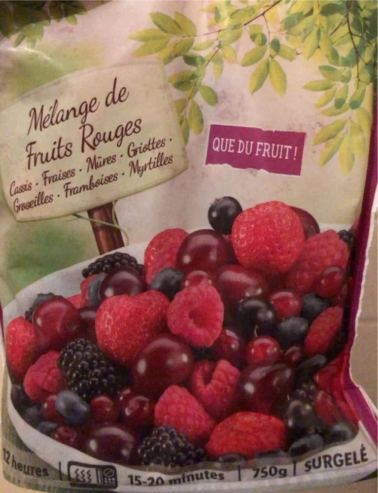 Mélange de fruits rouge