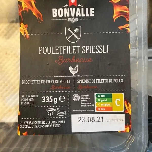 Pouletfilet Spiessli Barbecue