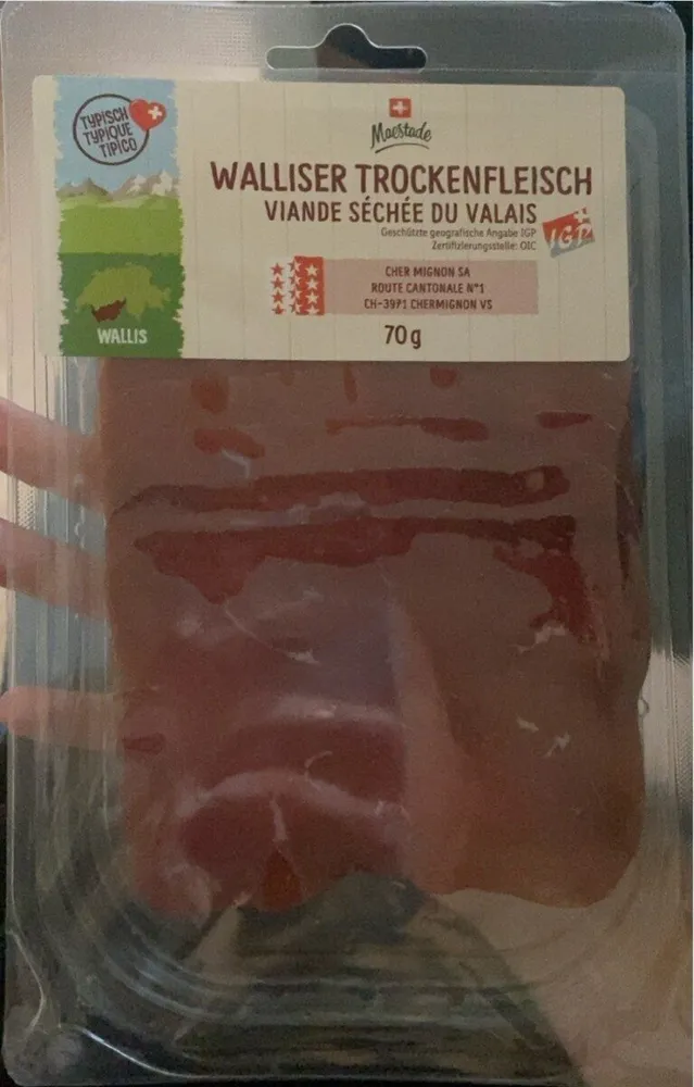 Viande séchée du valais
