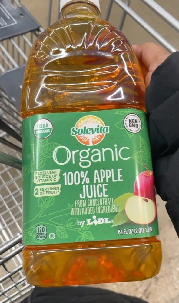 Organic apple juice