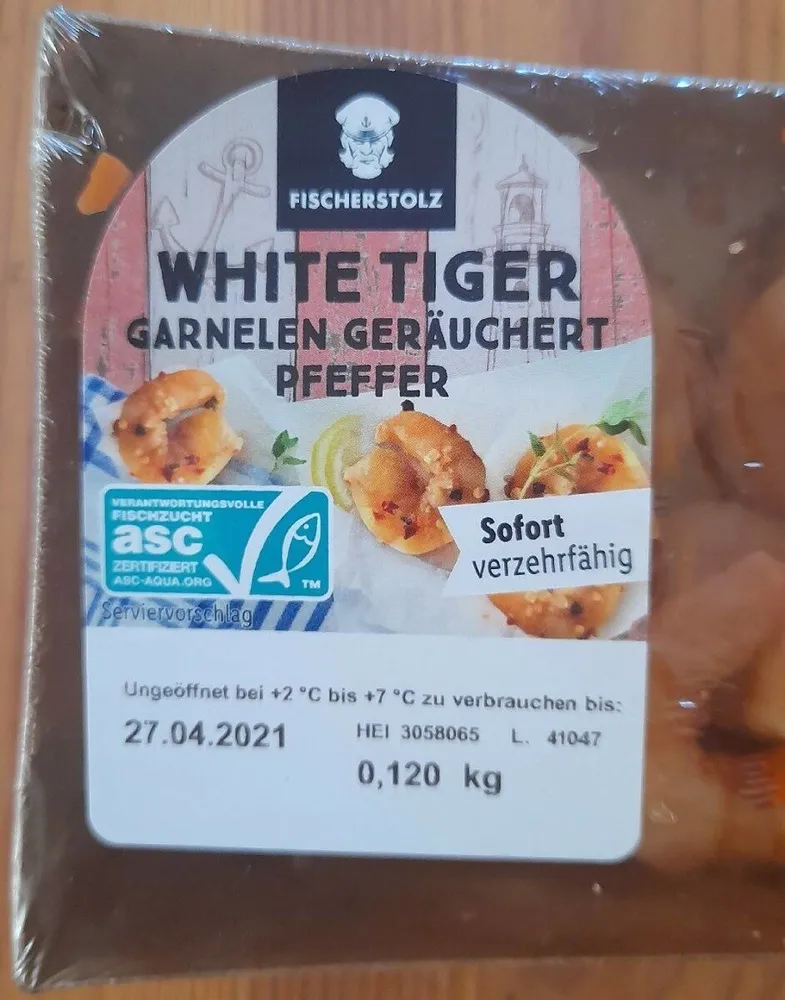 White Tiger (Garnelen Geräuchert Pfeffer)