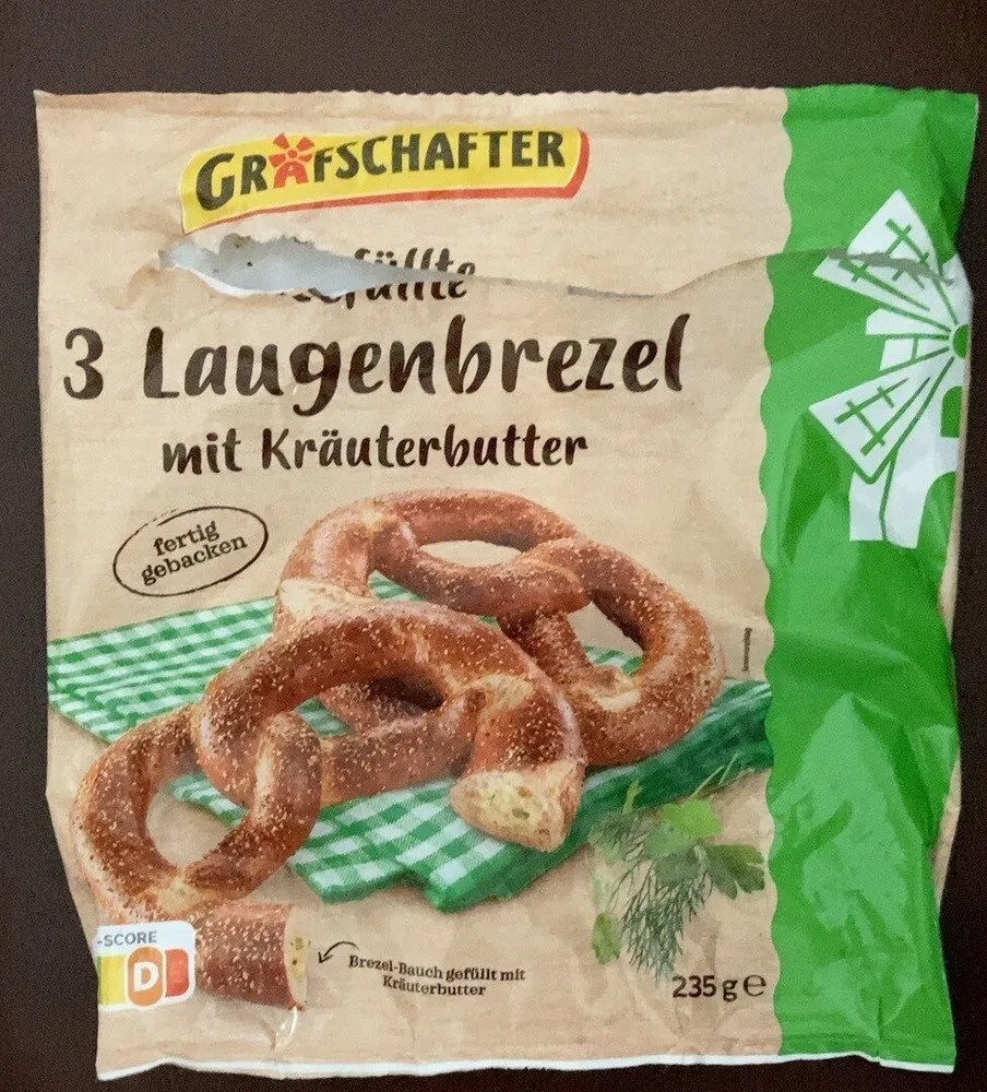 Laugenbrezel mit Kräuterbutter