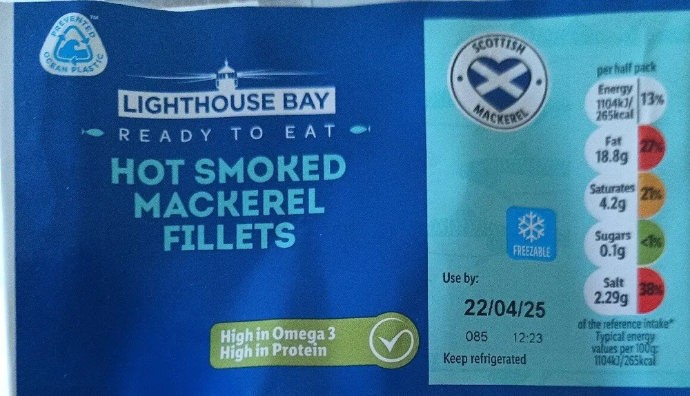Hot Smoked Mackerel Fillets