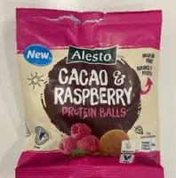 Cacao & raspberry protein balls