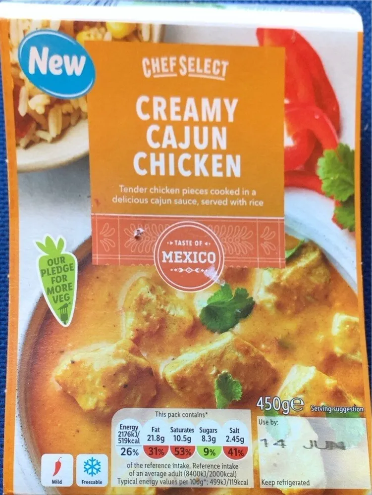 Creamy cajun chicken