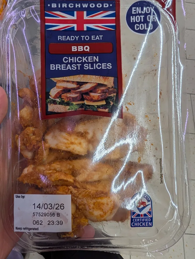 BBQ Chicken Breast Slices