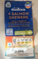 4 salmon skewers