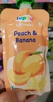 Organic smooth banana and peach puree blend