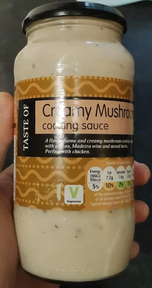 Creamy mushroom cooking sauce