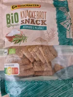 Knäckebrot Snack Meersalz und Rosmarin