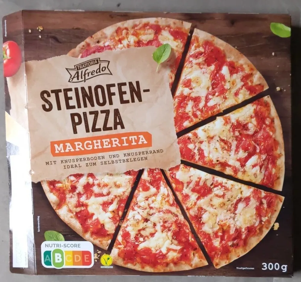 Stonebaked pizza Margherita