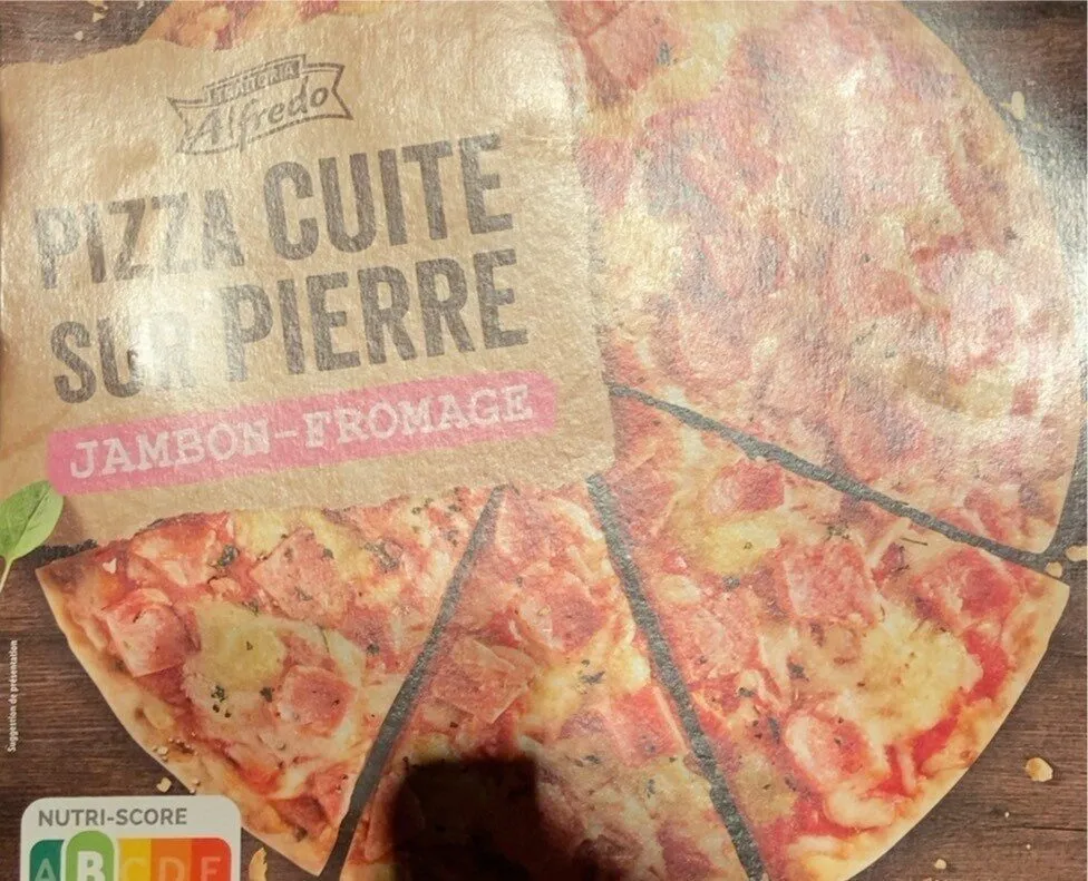 Kövön sütött pizza, sonkás