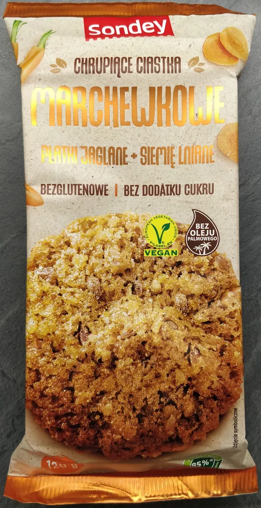 Chrupiące Ciastka Marchewkowe Płatki Jaglane + Siemię Lniane