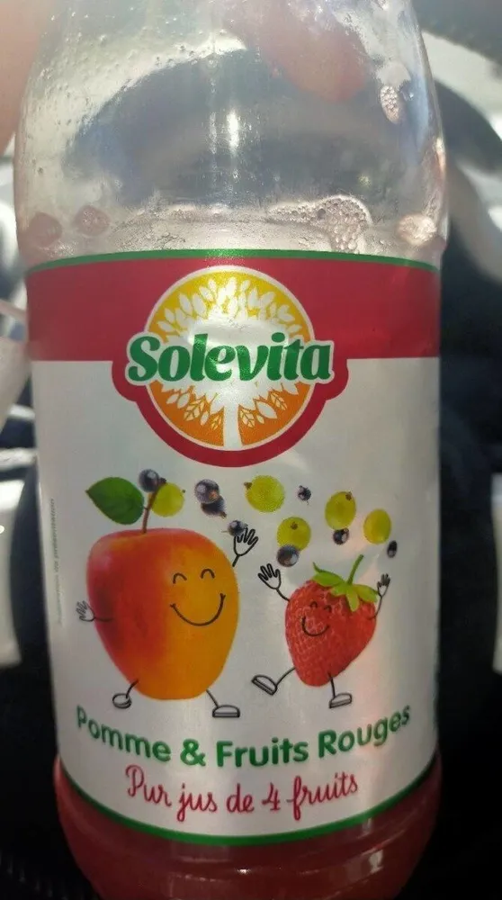 Pur jus  de 4 fruits pomme et fruits rouges