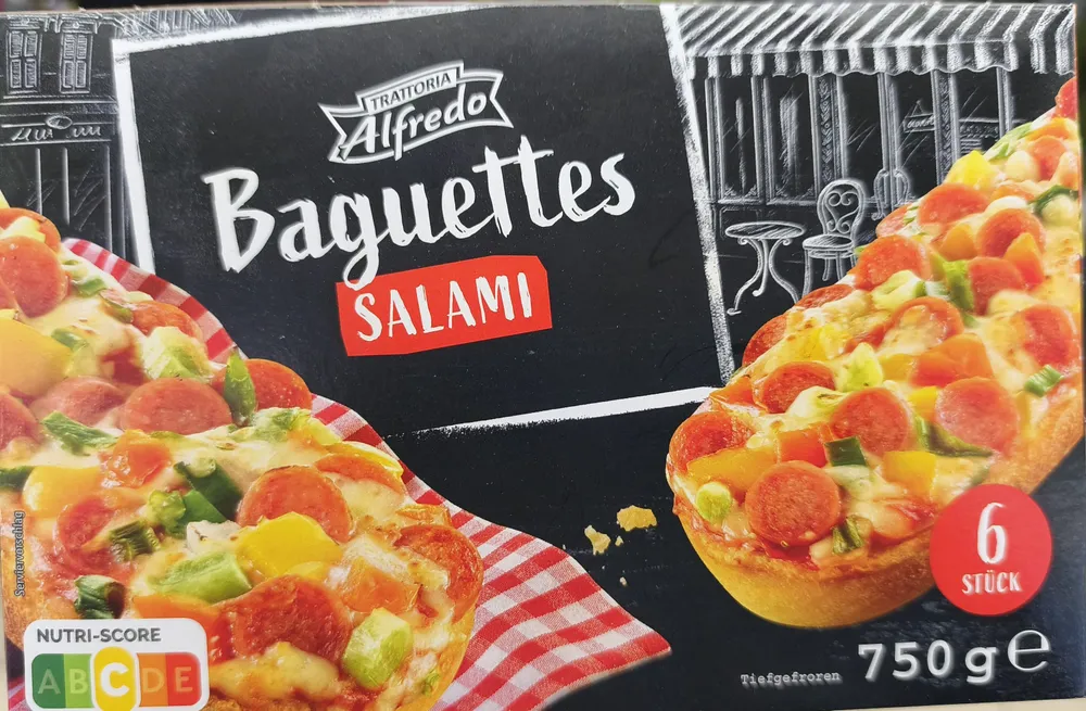 Baguettes salami