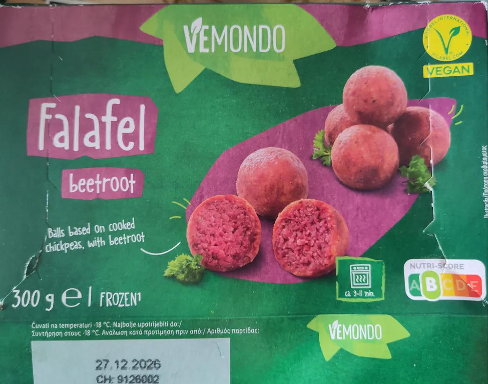 Falafel beetroot