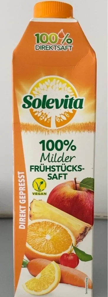 100% Milder FRÜHSTÜCKS-SAFT
