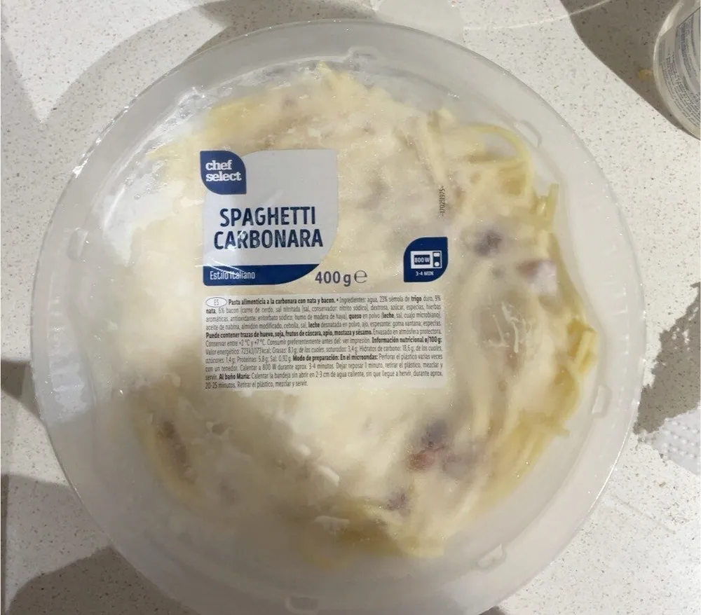 Spagghetti carbonara