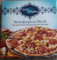 Steinofenpizza Sucuk  Knoblauchwurst+Käse