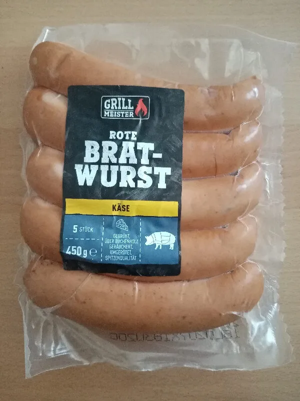 Rote Bratwurst Käse, 450g