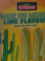Fruit ice lollies lime