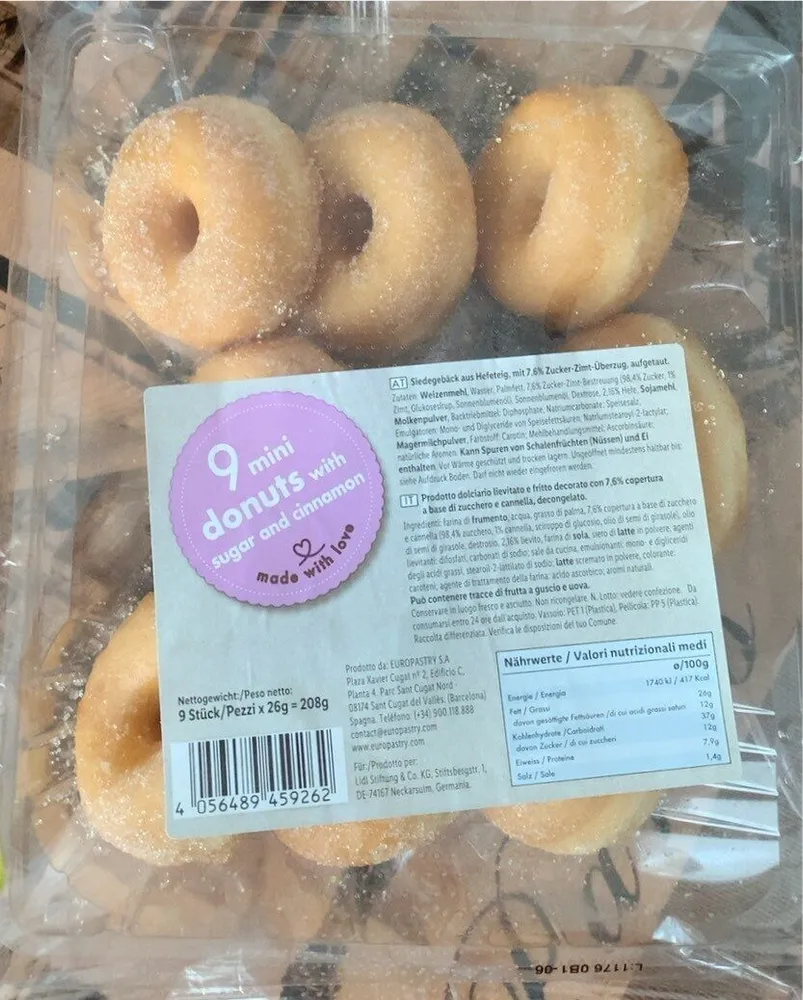 9 mini donuts